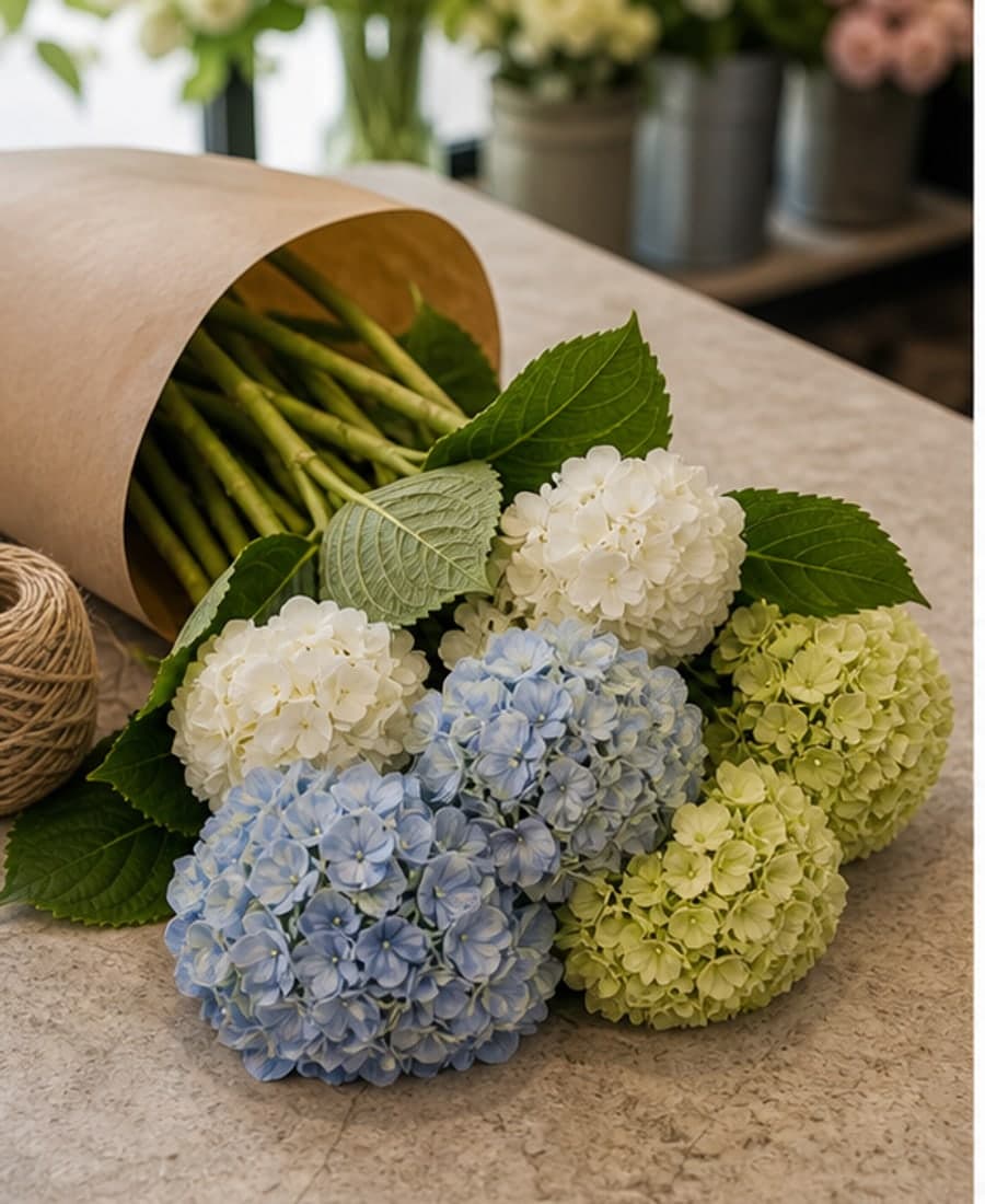 Nama Iskra Hydrangea Market Stem Set