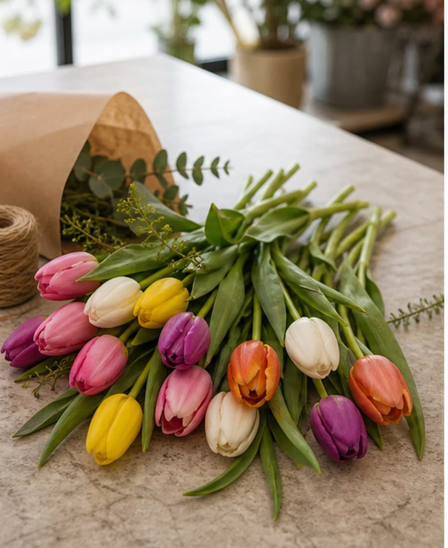 Nama Iskra Mixed Tulip Market Stem Set